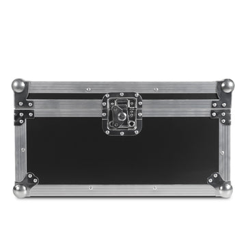 Large black UKING ZQ01528 flight case for rechargeable par lights, silver trim.