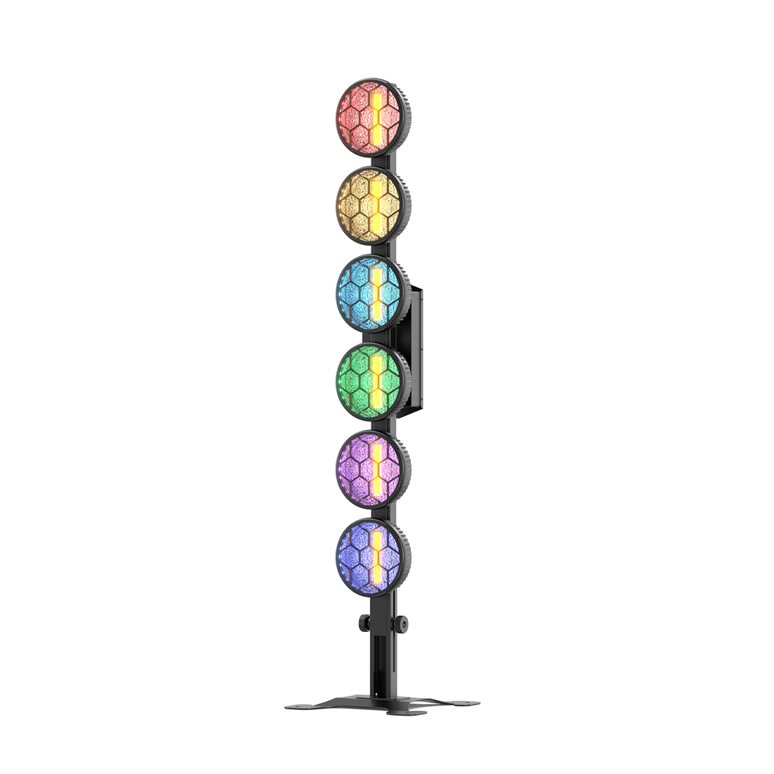 UKING ZQ01334 WASH RGB LED stage light with six colorful heads.