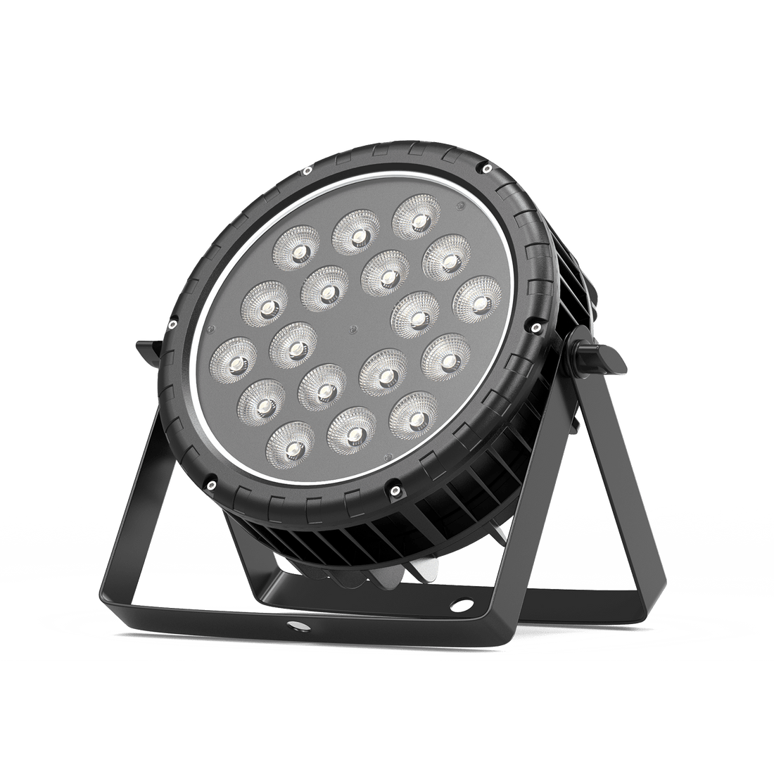 UKING ZQ01417 waterproof par light with 18 RGBW 4-in-1 LEDs and IP65 rating.