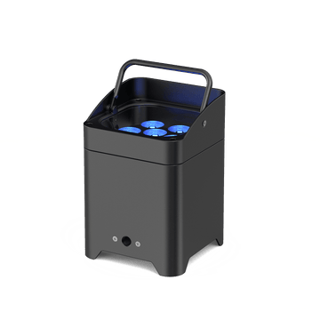 UKING ZQ01528 MOBILEPWR™ battery-powered PAR light with blue LEDs