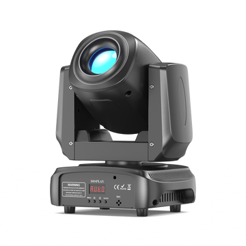 Black UKING ZQ02011 85W LED moving head stage light with blue beam, CE RoHS