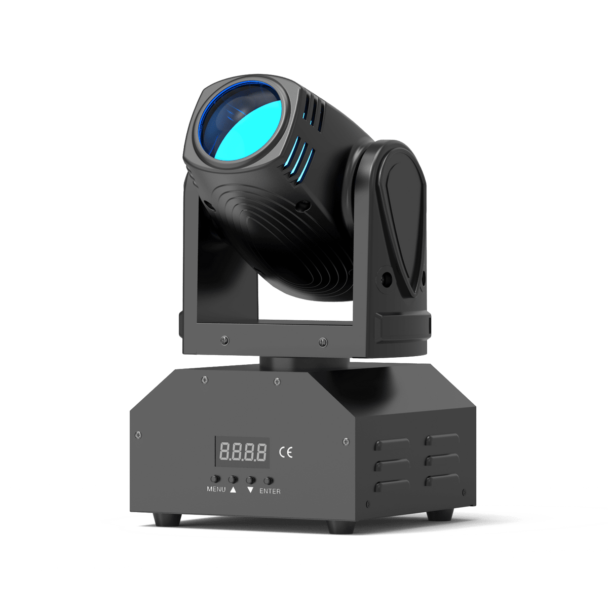 UKING ZQ02040 compact moving head stage light with blue 10W RGBW LED.