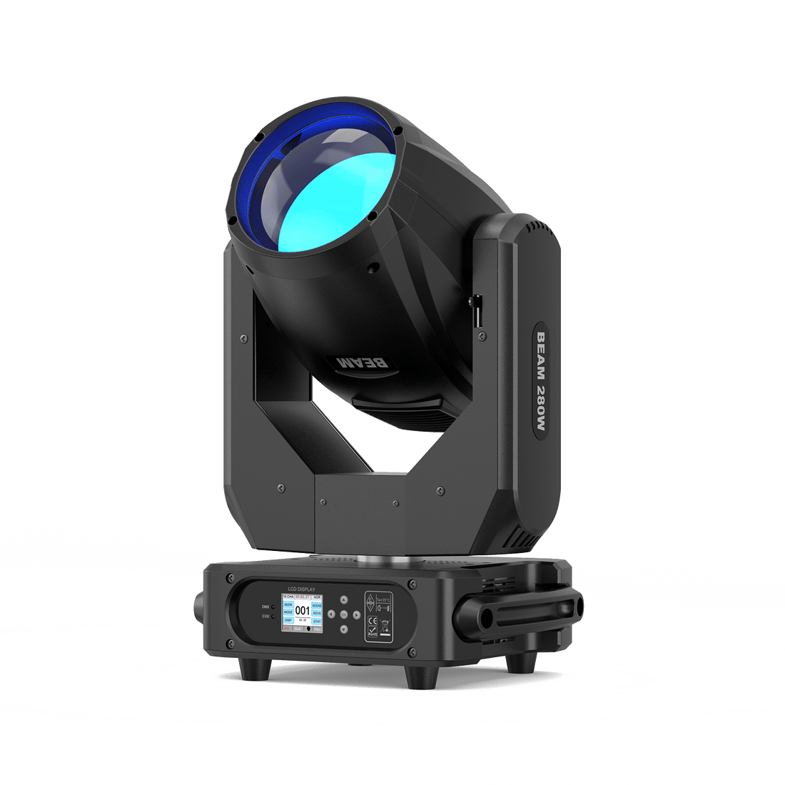 UKING ZQ02229 BEAM light, black 280W moving head stage fixture.