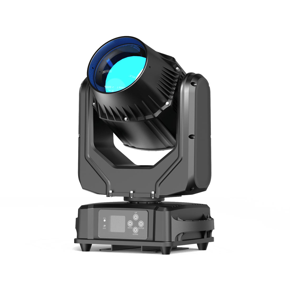 UKING ZQ02314 waterproof beam moving head stage light, black finish, IP65.