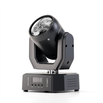 Black compact moving head light for DJ and stage lighting