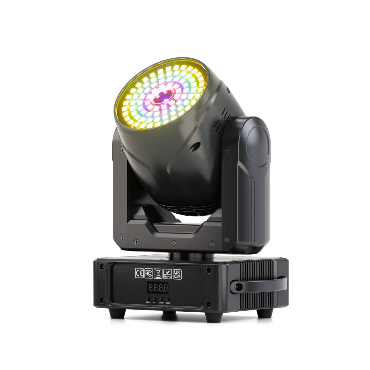 ZQ02622 moving laser light with illuminated aperture
