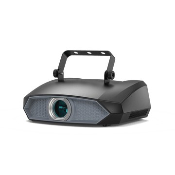 UKING ZQ03268 LASER projector: black unit with hexagonal grill and adjustable mounting bracket.