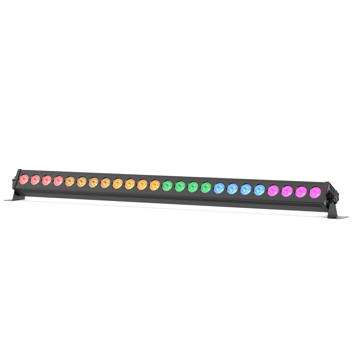 UKING ZQ06017 WASH wall washer light bar with 24 RGB LEDs and color effects.