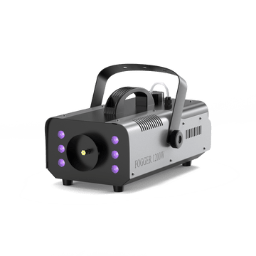 UKING ZQ10016 1200W fog machine with purple LED lights