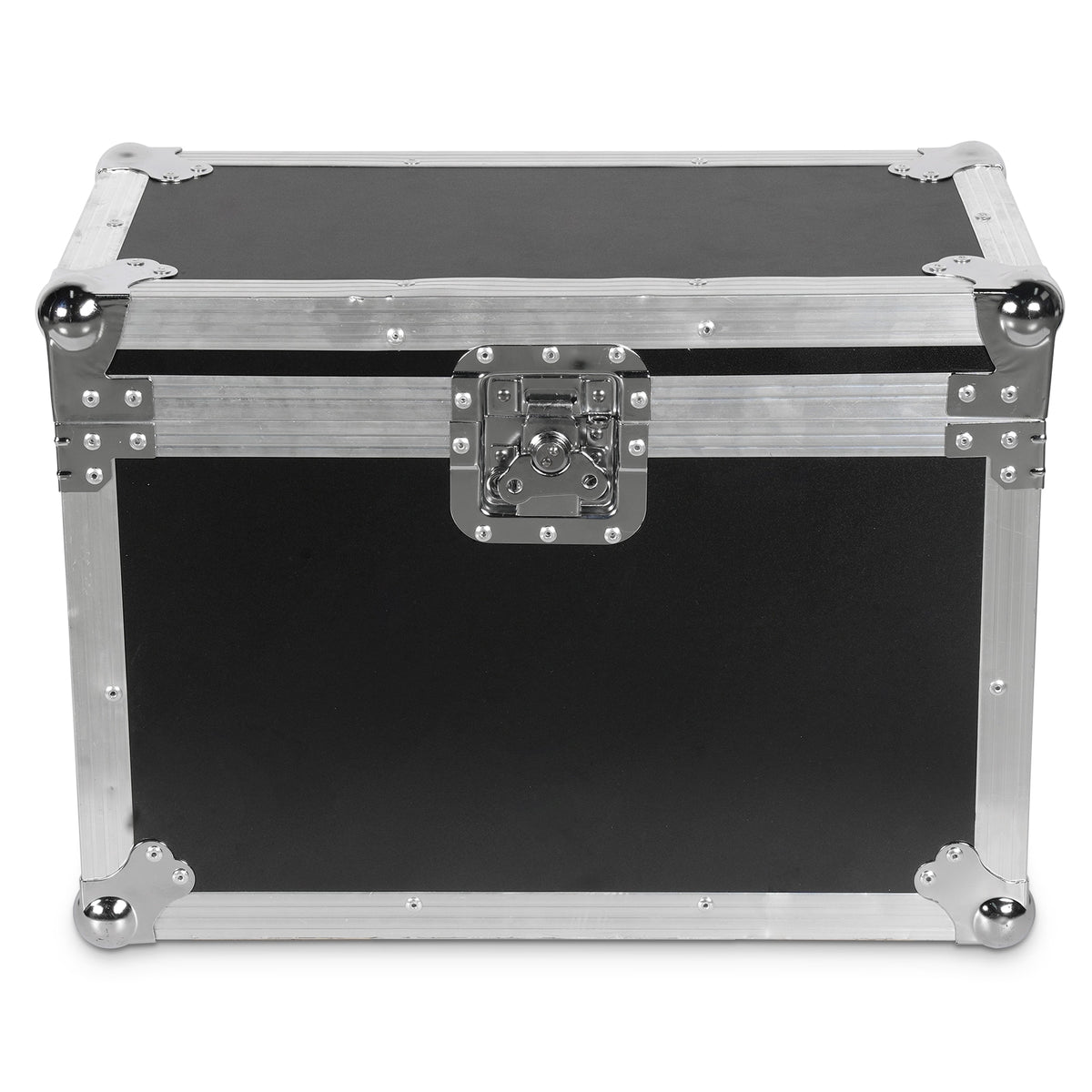 UKING ZQ02356/ZQ02109 small flight case with silver aluminum trim and metal latch.