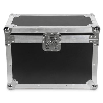 UKING ZQ02356/ZQ02109 small flight case with silver aluminum trim and metal latch.